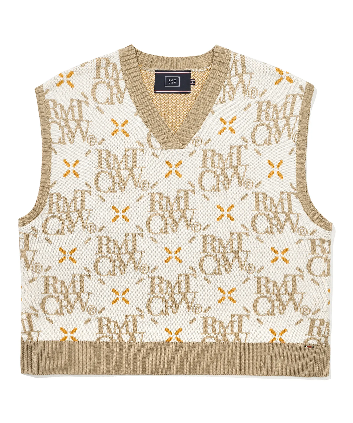 ROMANTIC CROWN  |[ROMANTIC CROWN]★ARGYLE LOGO KNIT VEST