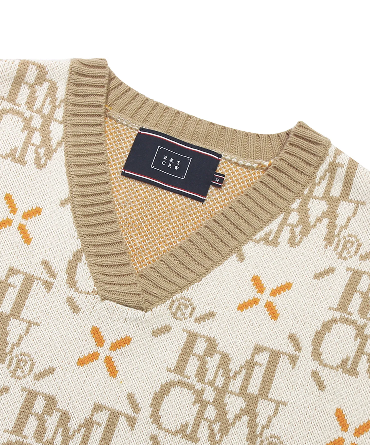 ROMANTIC CROWN  |[ROMANTIC CROWN]★ARGYLE LOGO KNIT VEST