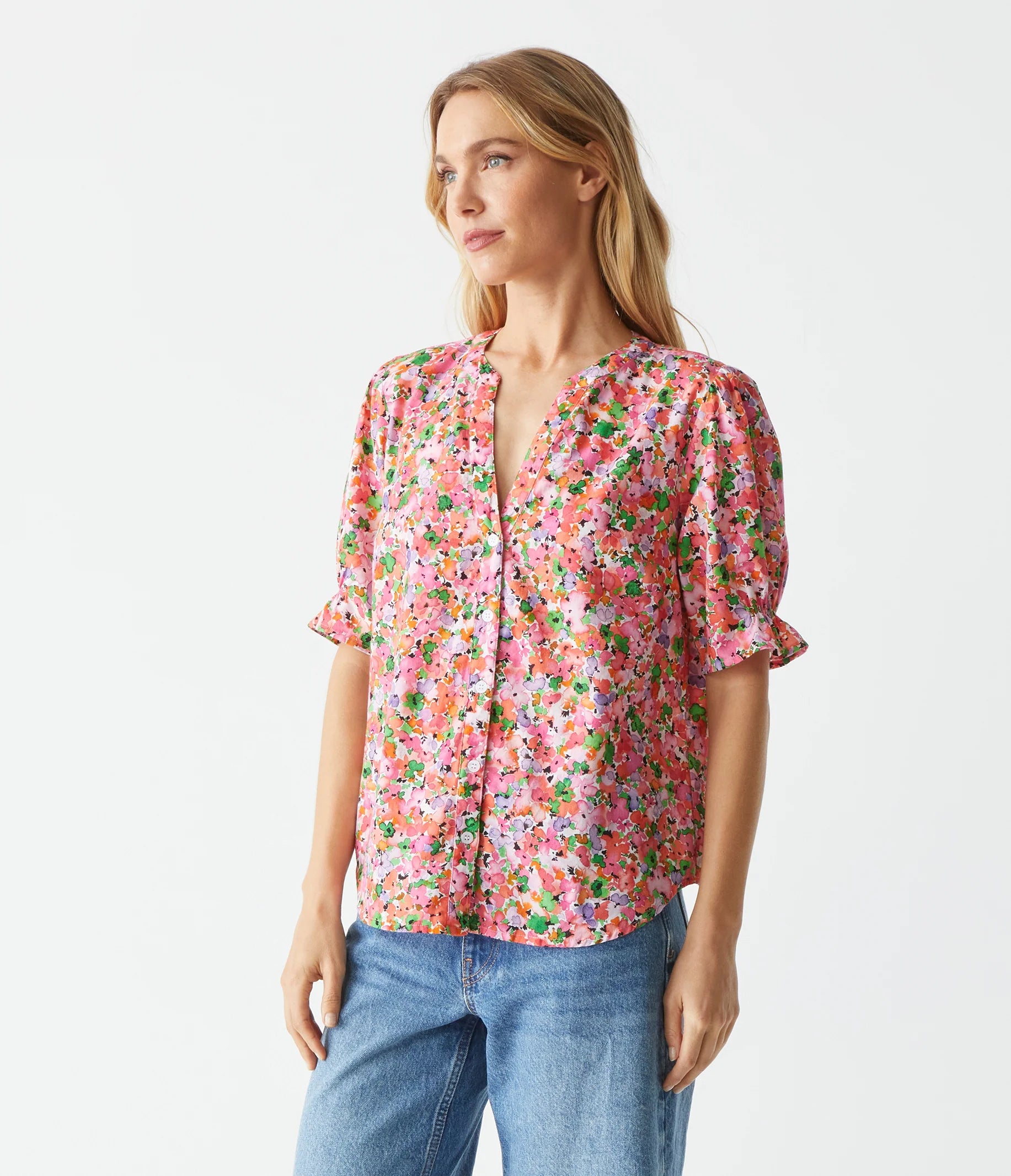 ROXANNE BUTTON DOWN BLOUSE