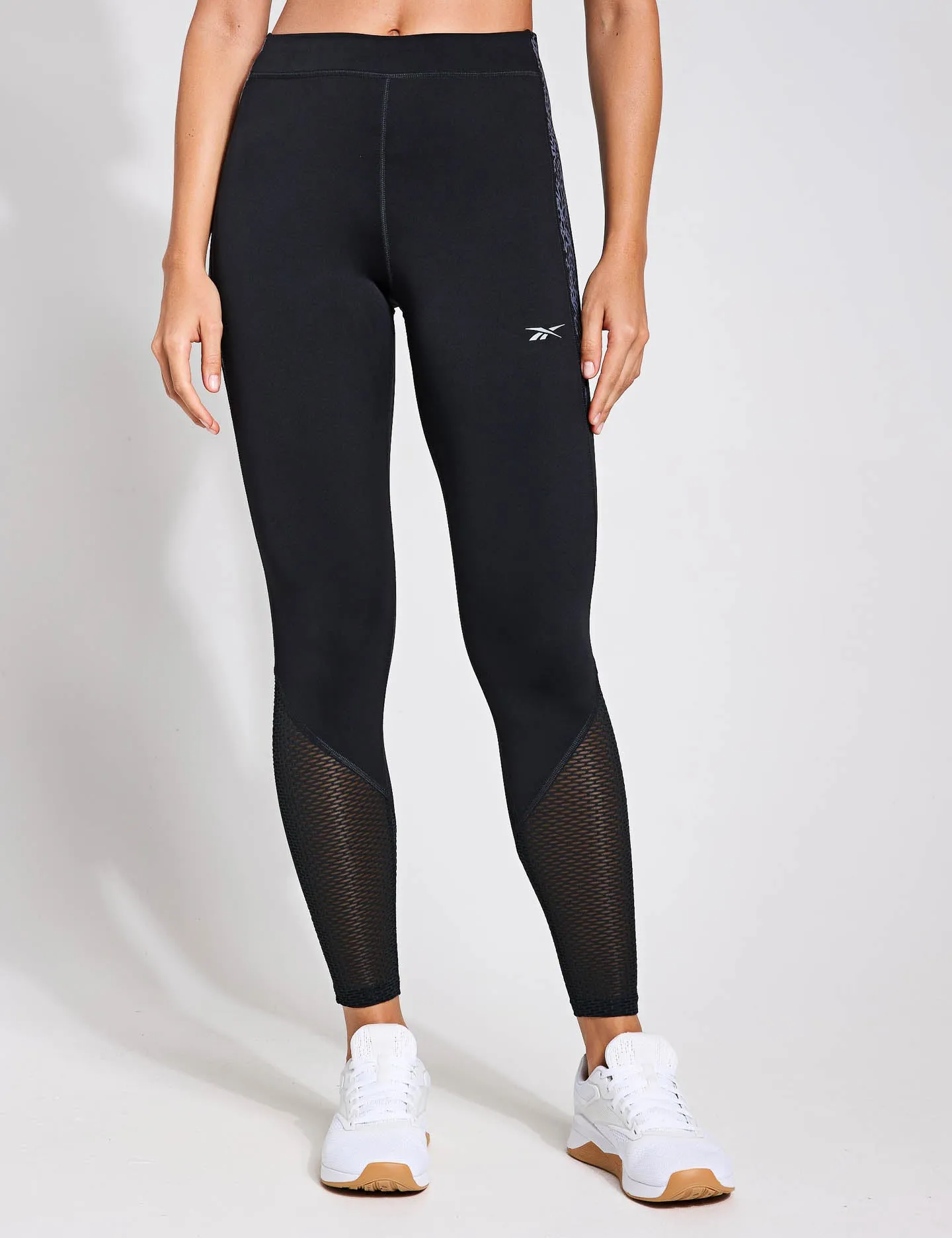 Running Printed Leggings - Night Black