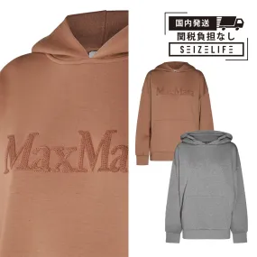 S Max Mara  |Street Style Long Sleeves Plain Cotton Logo