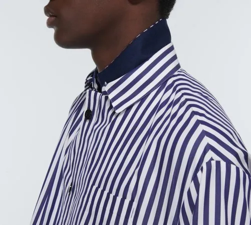 sacai  |Button-down Stripes Cotton Designers Shirts