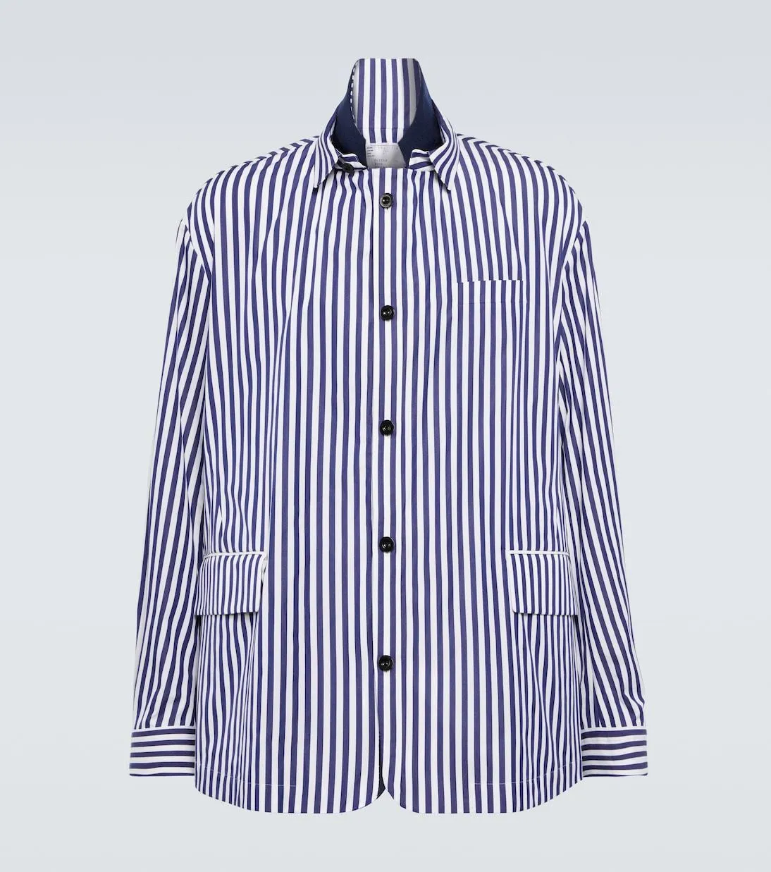 sacai  |Button-down Stripes Cotton Designers Shirts