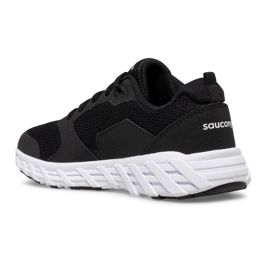 Saucony Black/White Wind 2.0 Children's Sneaker