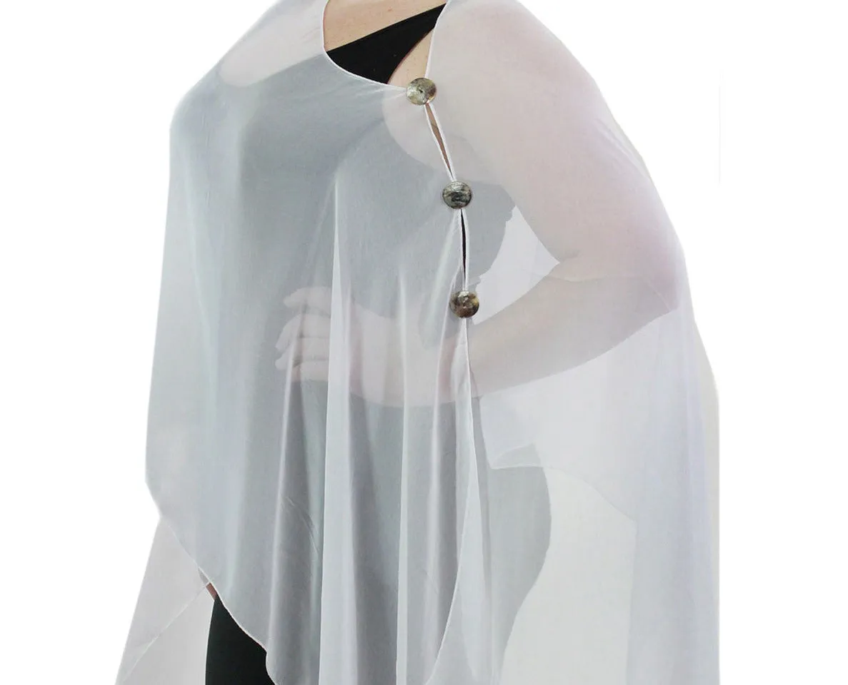 Silky Poncho/Cape Shell Buttons