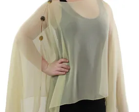 Silky Poncho/Cape Shell Buttons