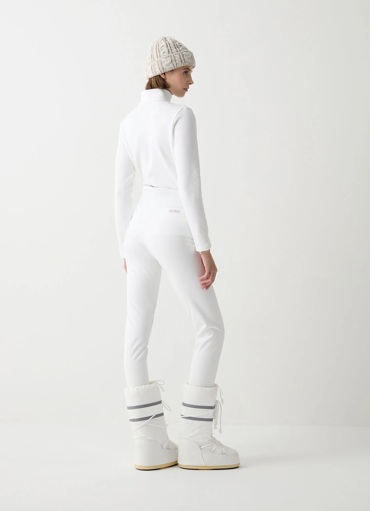 Slim-fit softshell ski leggings-