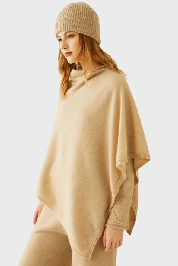 Smooth Cashmere Poncho