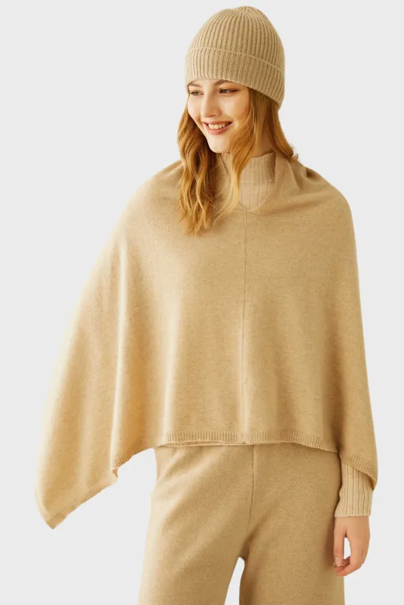 Smooth Cashmere Poncho