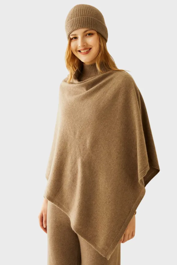 Smooth Cashmere Poncho