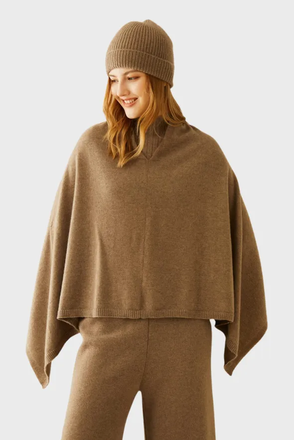 Smooth Cashmere Poncho