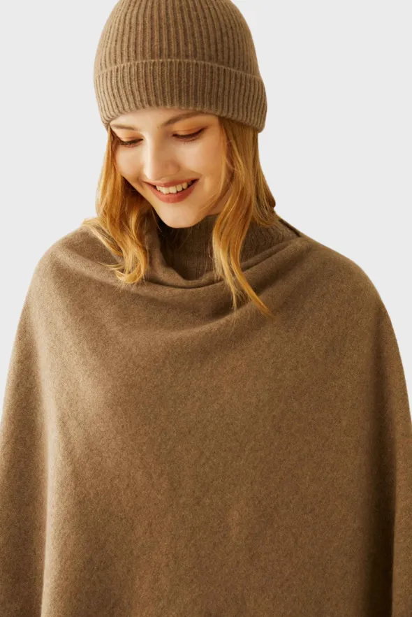 Smooth Cashmere Poncho