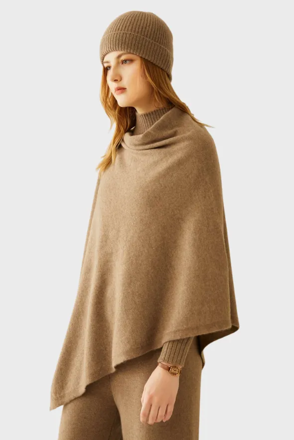 Smooth Cashmere Poncho