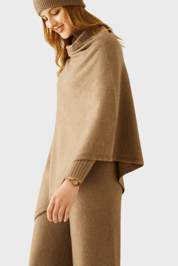 Smooth Cashmere Poncho