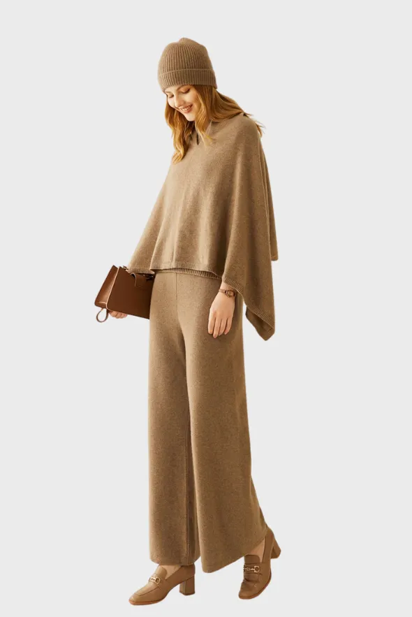 Smooth Cashmere Poncho