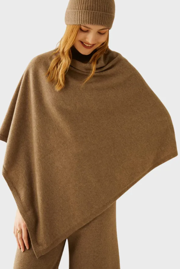 Smooth Cashmere Poncho