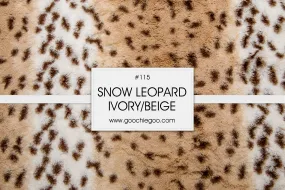 Snow Leopard Ivory Cuddle