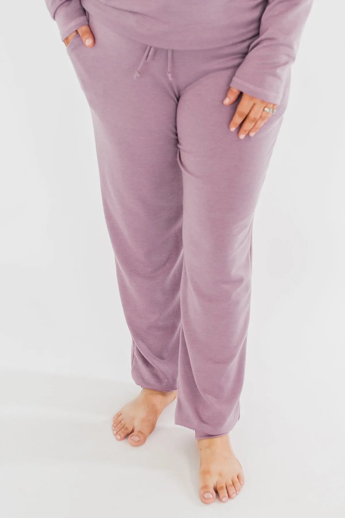 Solid Lounge Joggers- Lilac