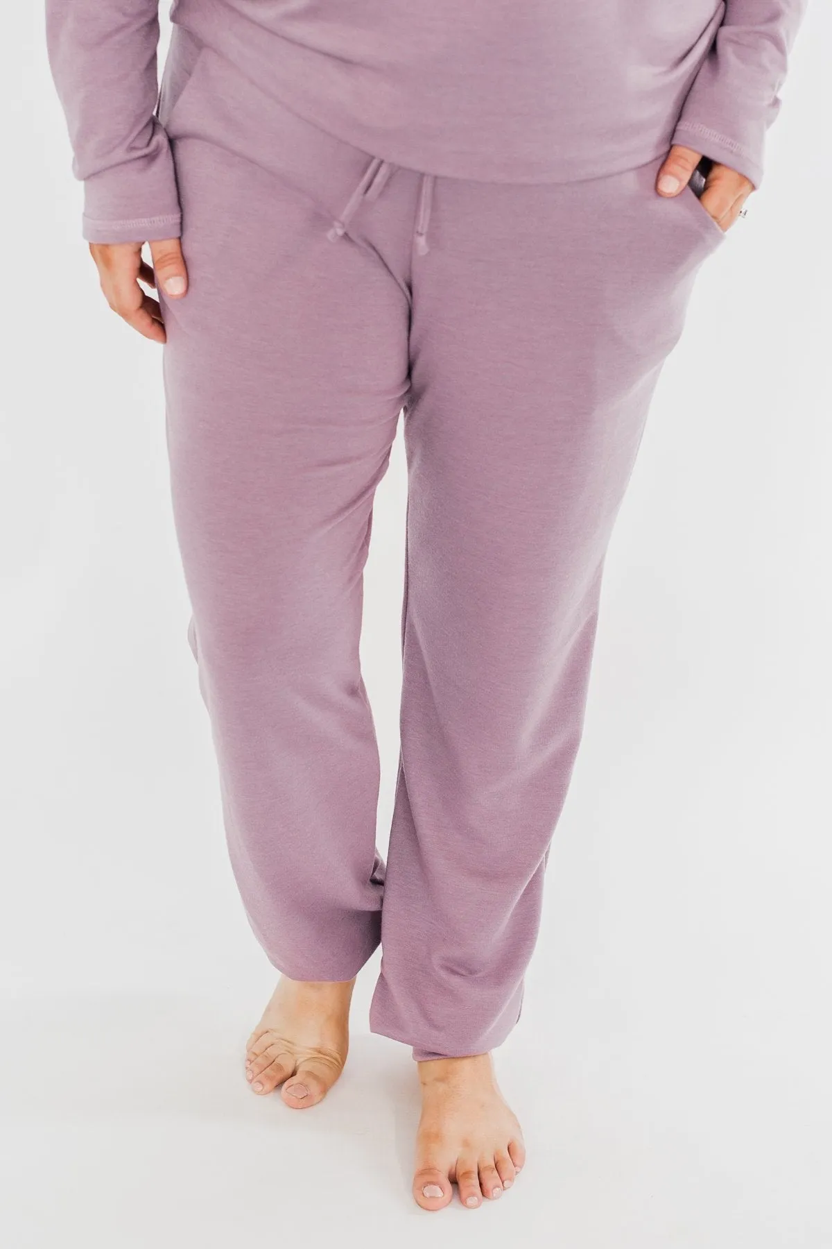 Solid Lounge Joggers- Lilac