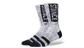 Stance Crosshatched Crew Socks (Black)