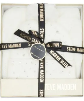 Steve Madden Women's 2-Pc. Embellished Beanie & Scarf Boxed Gift Set