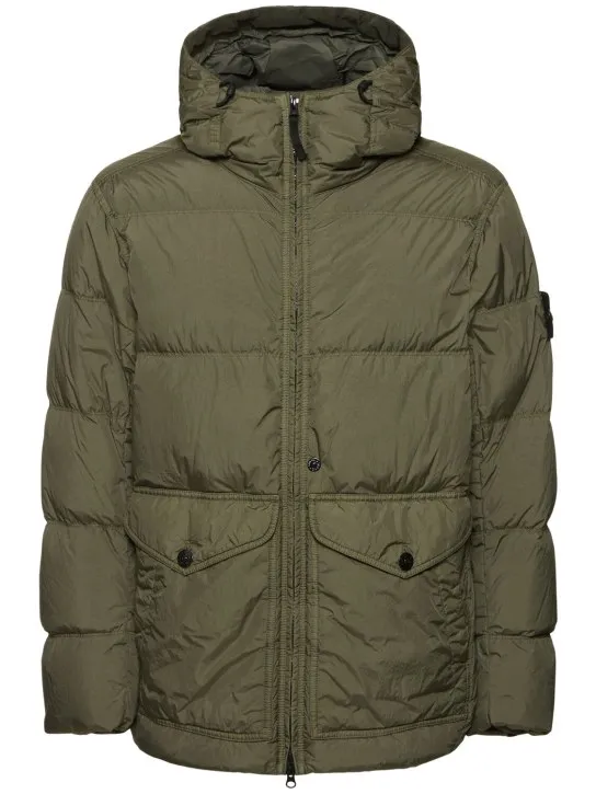 Stone Island   Hooded down jacket 