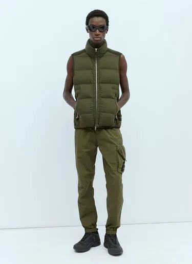 STONE ISLAND  |Nylon Street Style Logo Vests & Gillets