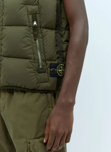 STONE ISLAND  |Nylon Street Style Logo Vests & Gillets