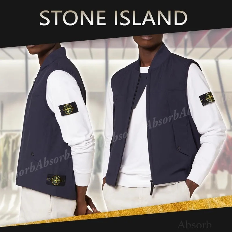 STONE ISLAND  |Plain Logo Vests & Gillets