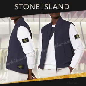 STONE ISLAND  |Plain Logo Vests & Gillets