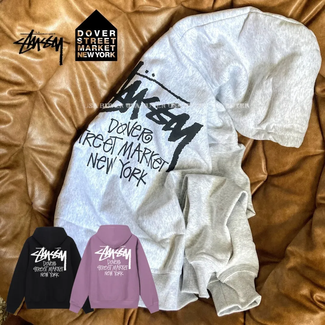 STUSSY  |Unisex Street Style Collaboration Long Sleeves Cotton Logo