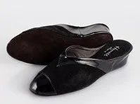 Suede/Patent Leather Slippers (in stock, 3 day delivery)