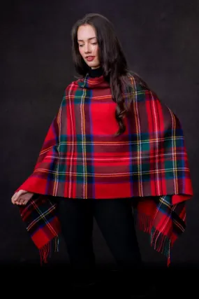 Tartan Poncho (Royal Stewart)