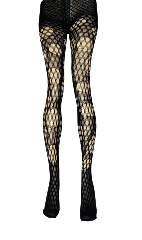 Tattered & torn fishnet tights | Large scale fishnet