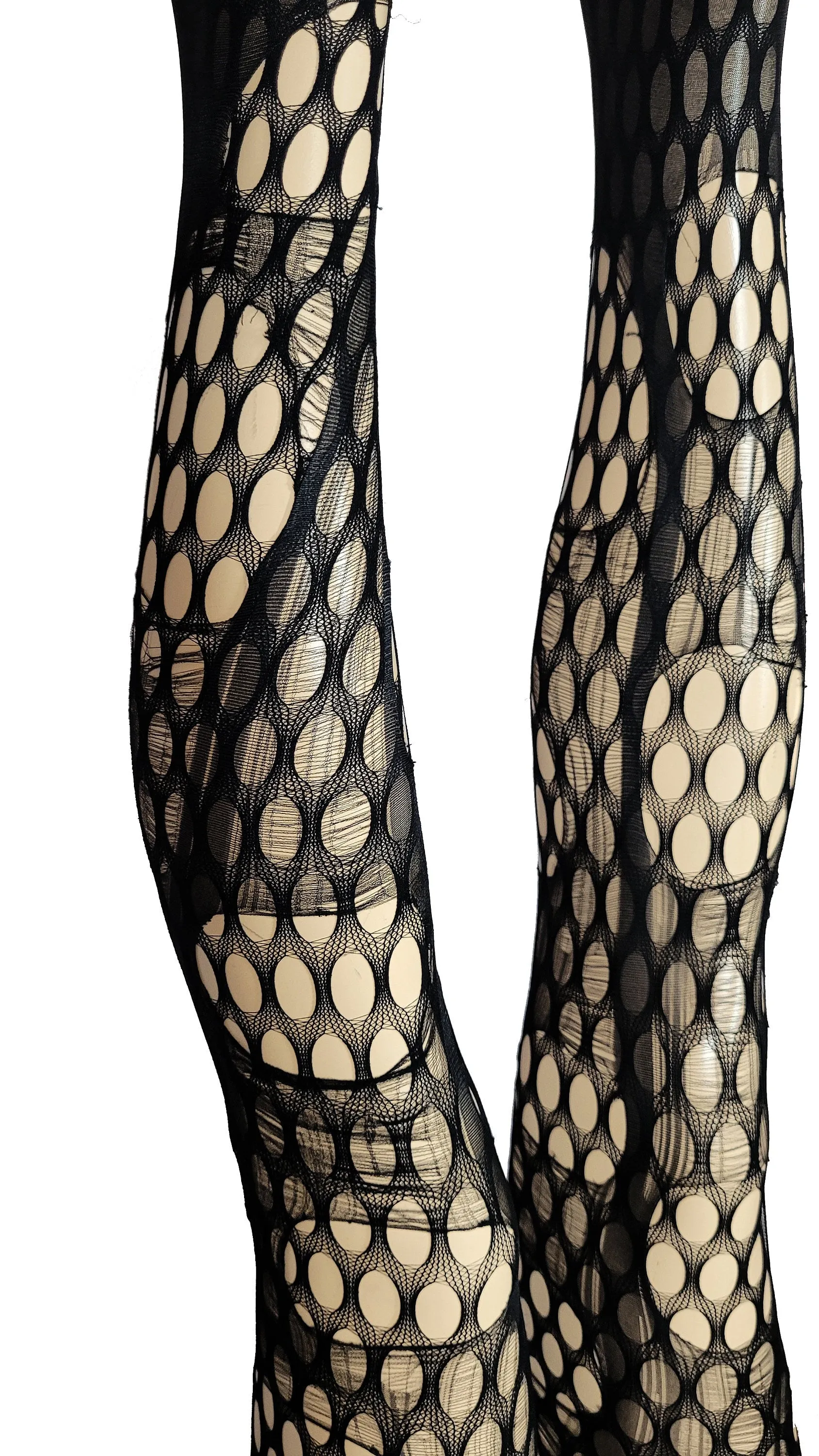 Tattered & torn fishnet tights | Large scale fishnet