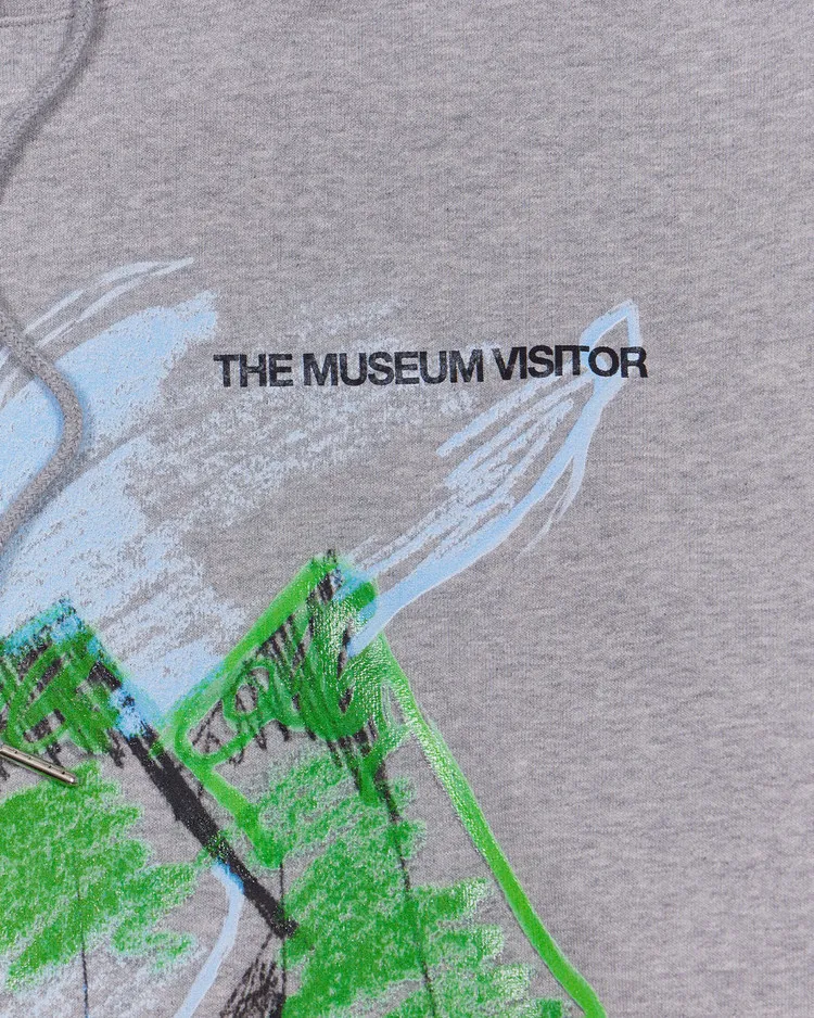 THE MUSEUM VISITOR  |Unisex Street Style Long Sleeves Oversized Logo Hoodies