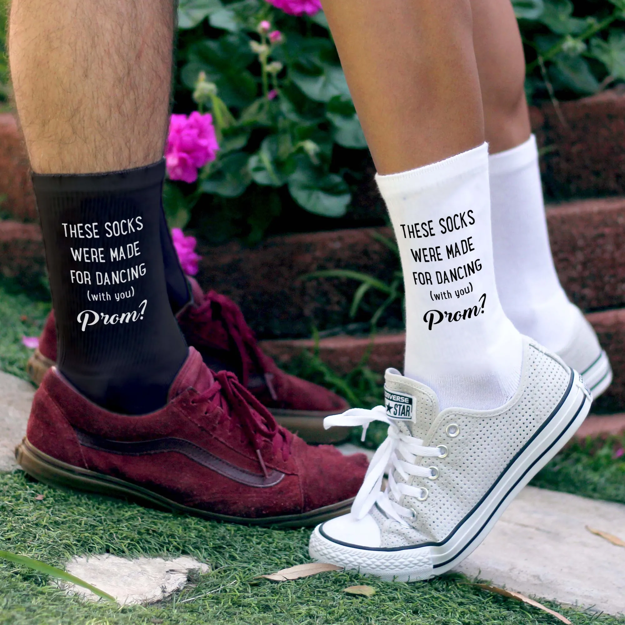 These Socks Were Made for Dancing - PROMposal Crew Socks