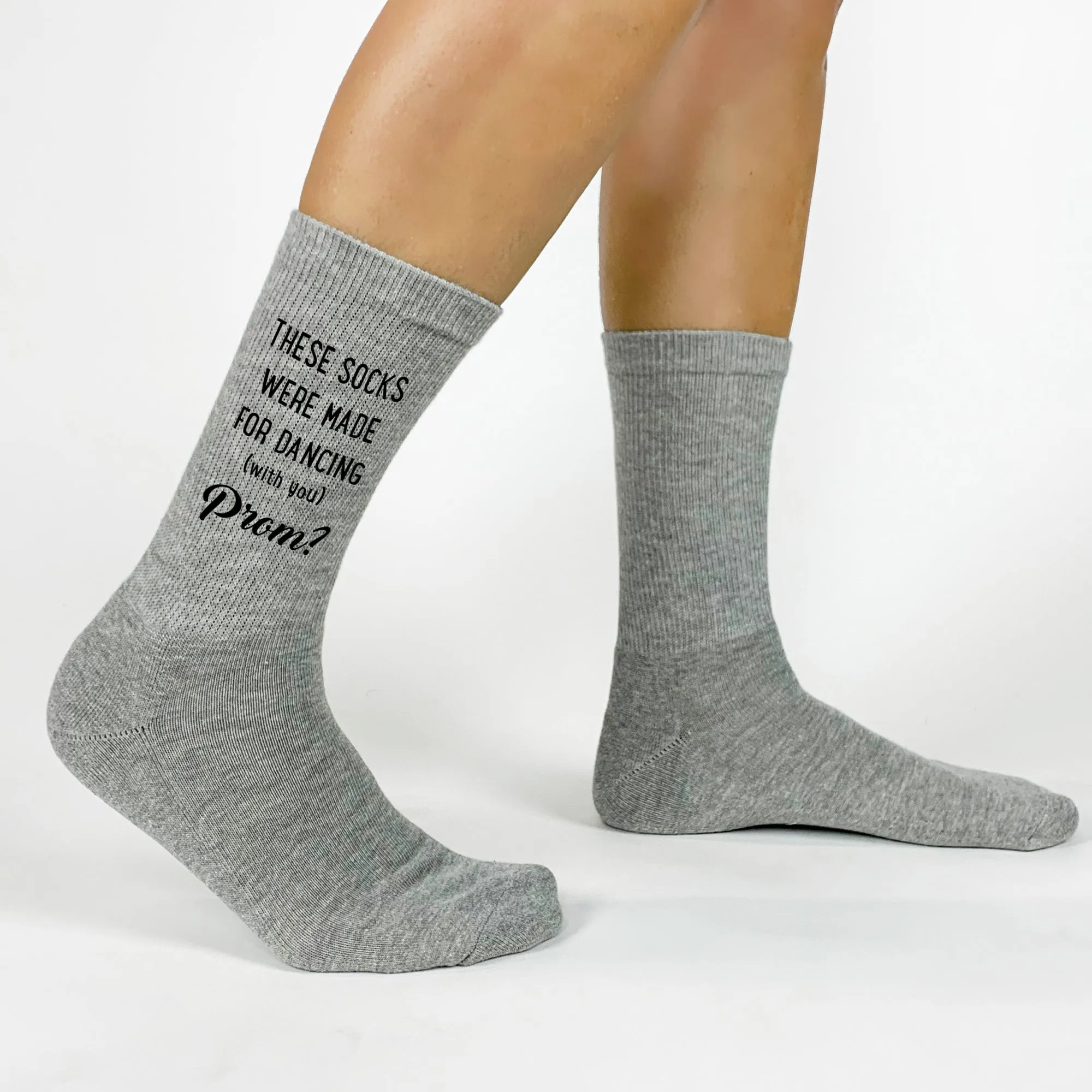 These Socks Were Made for Dancing - PROMposal Crew Socks