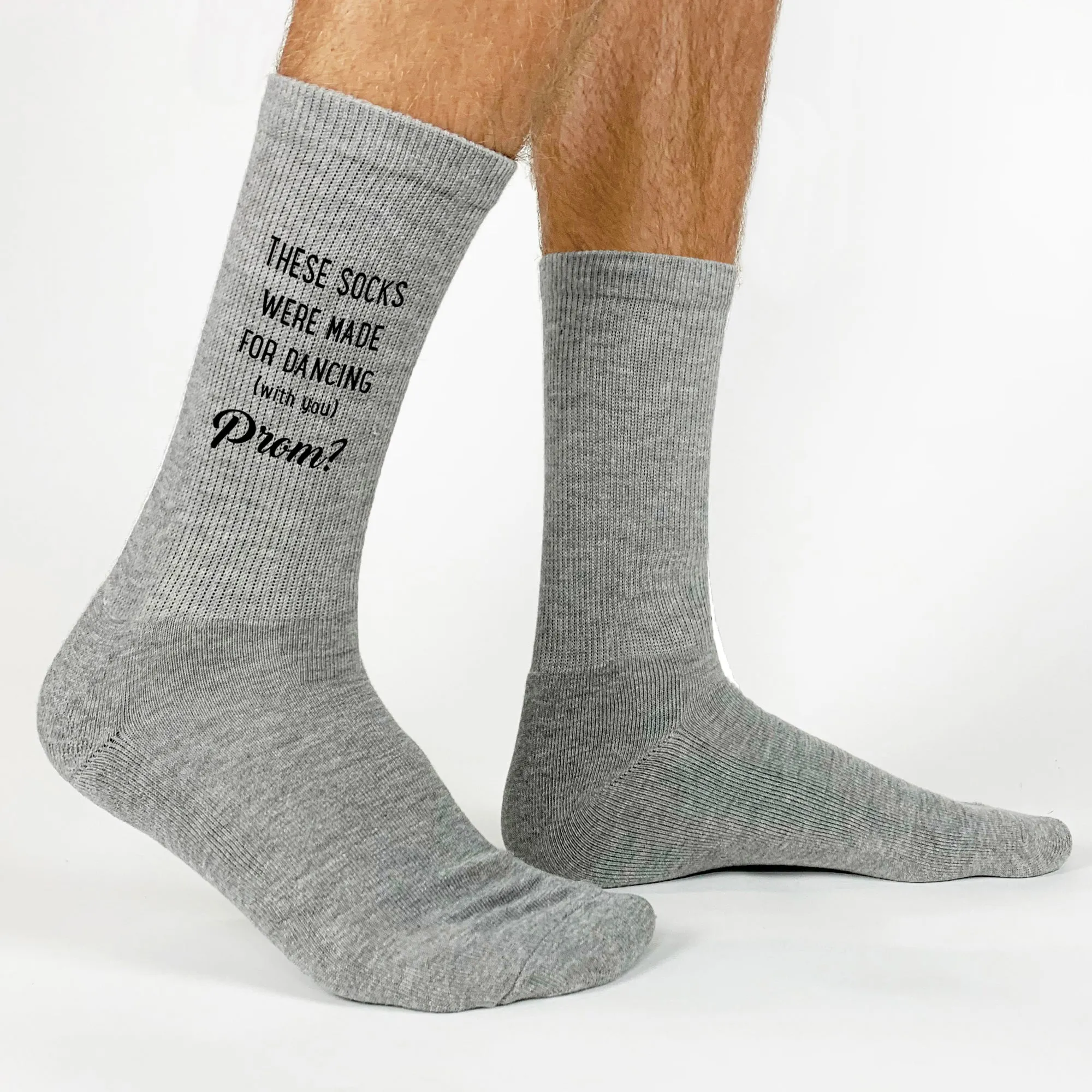 These Socks Were Made for Dancing - PROMposal Crew Socks