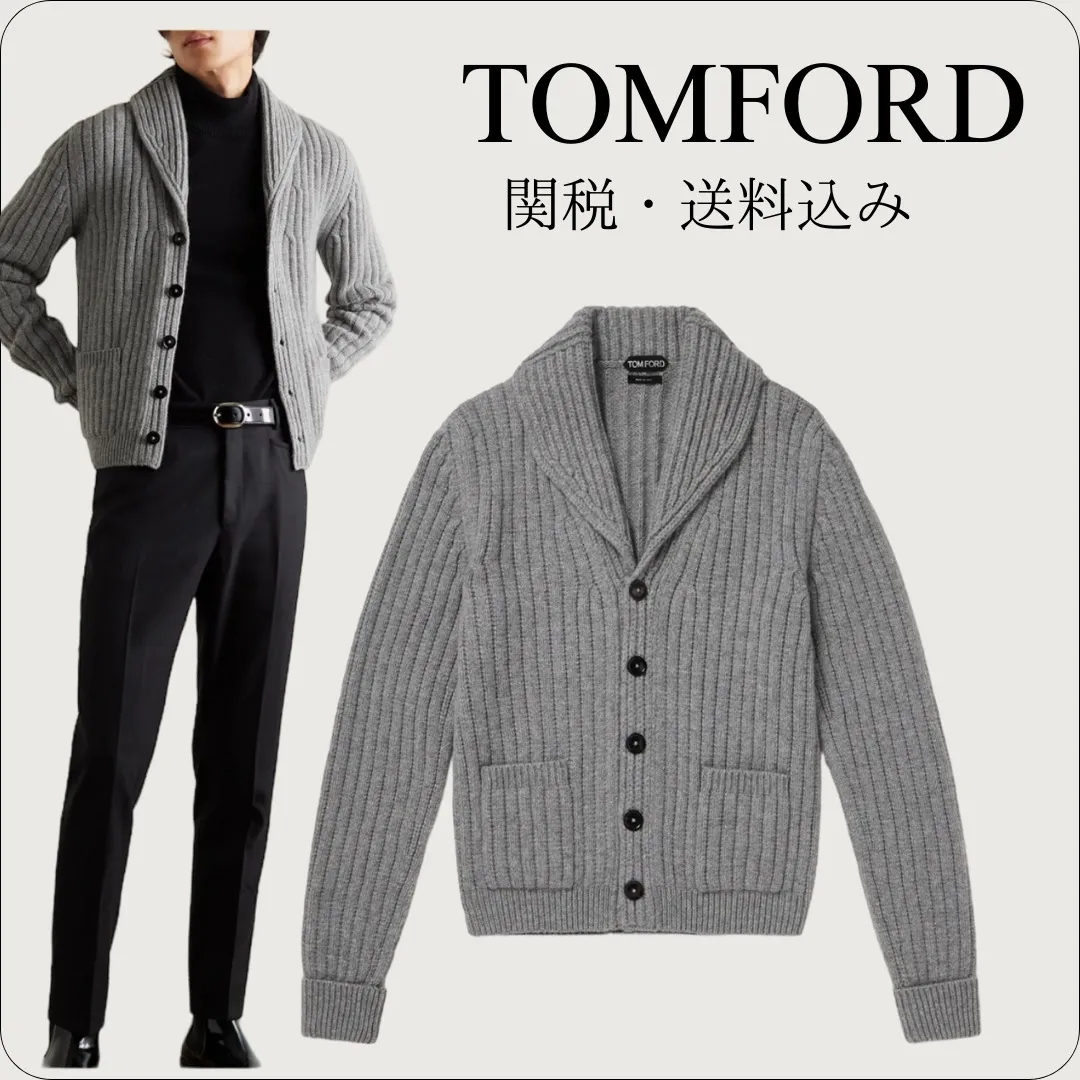 TOM FORD  |Button-down Wool Cashmere Plain Designers Cardigans