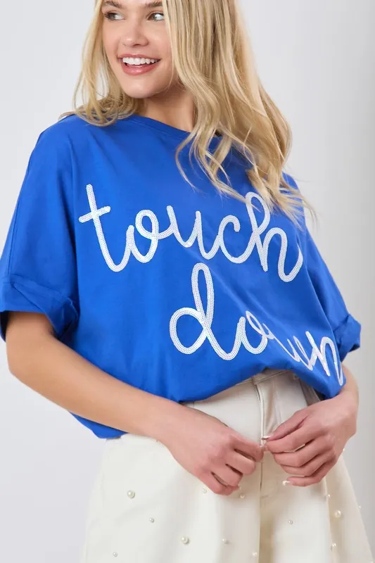 Touch Down Sequin Top