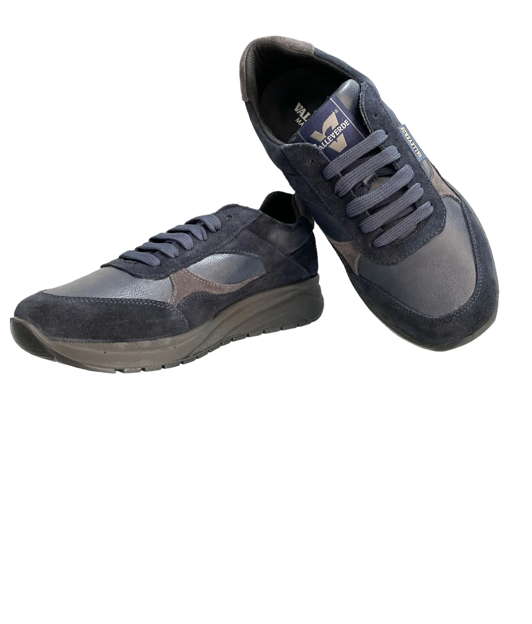 Valleverde sneaker uomo vitello blu articolo VUA2114A