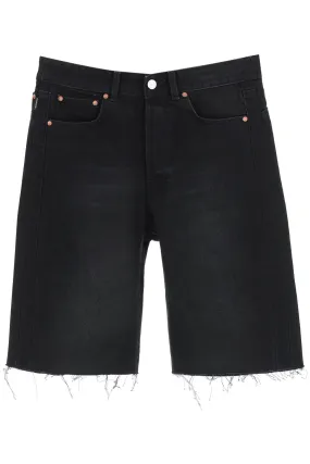 Vetements Frayed Edge Denim Shorts