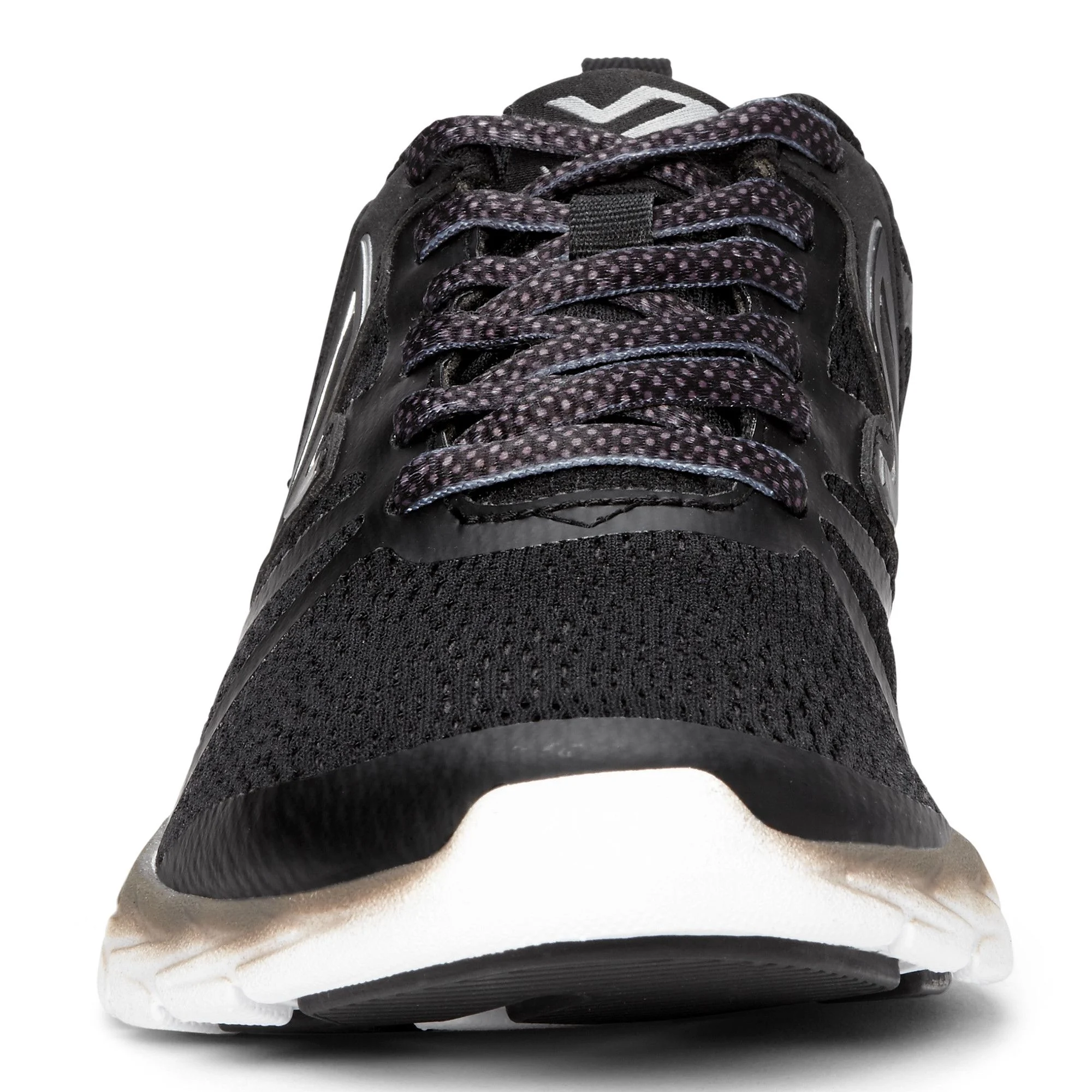 Vionic Womens Miles Active Sneaker- Black Mesh