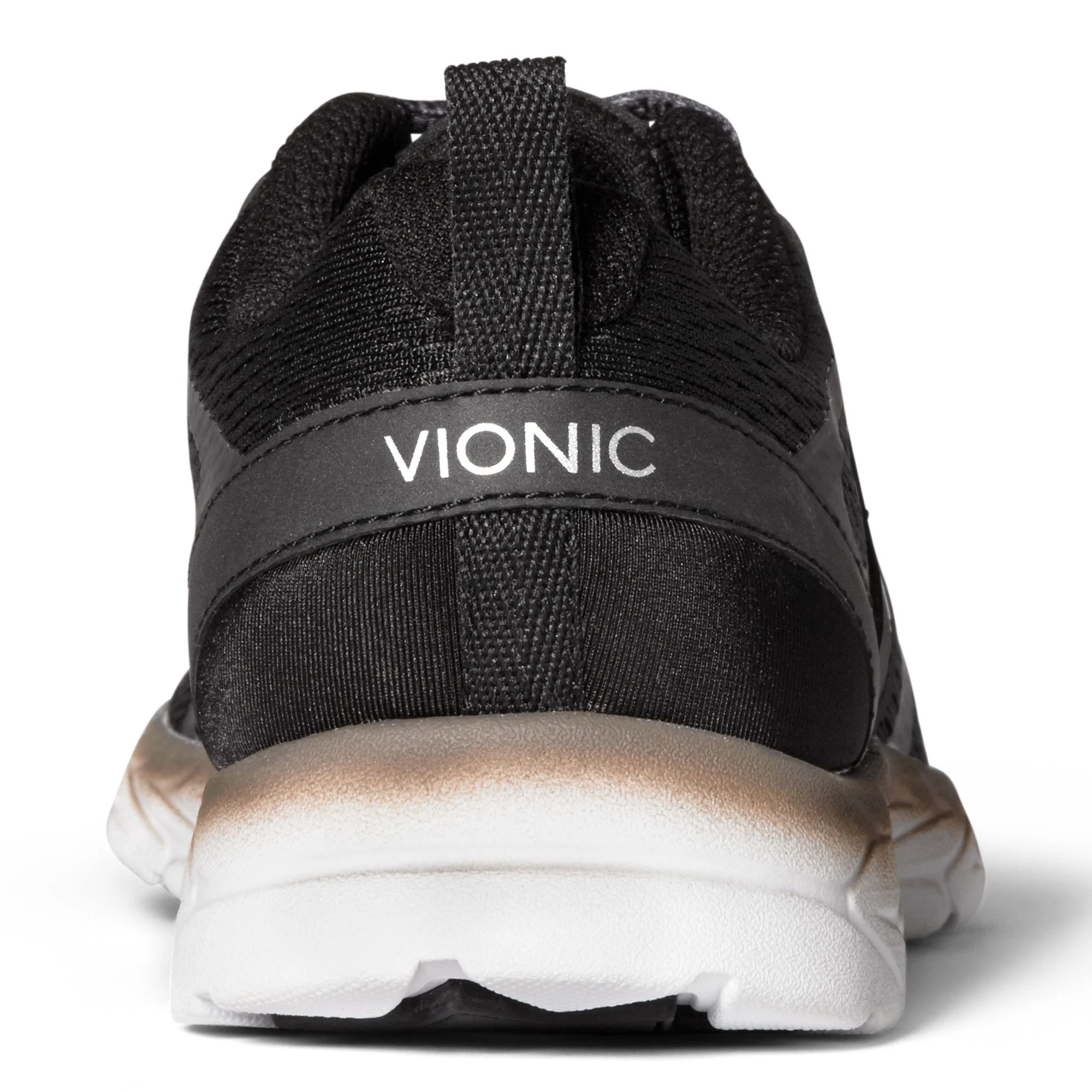 Vionic Womens Miles Active Sneaker- Black Mesh