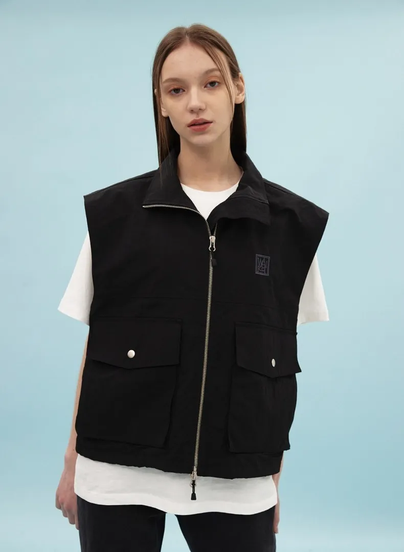 Wai Kei  |Unisex Street Style Logo Vests & Gillets