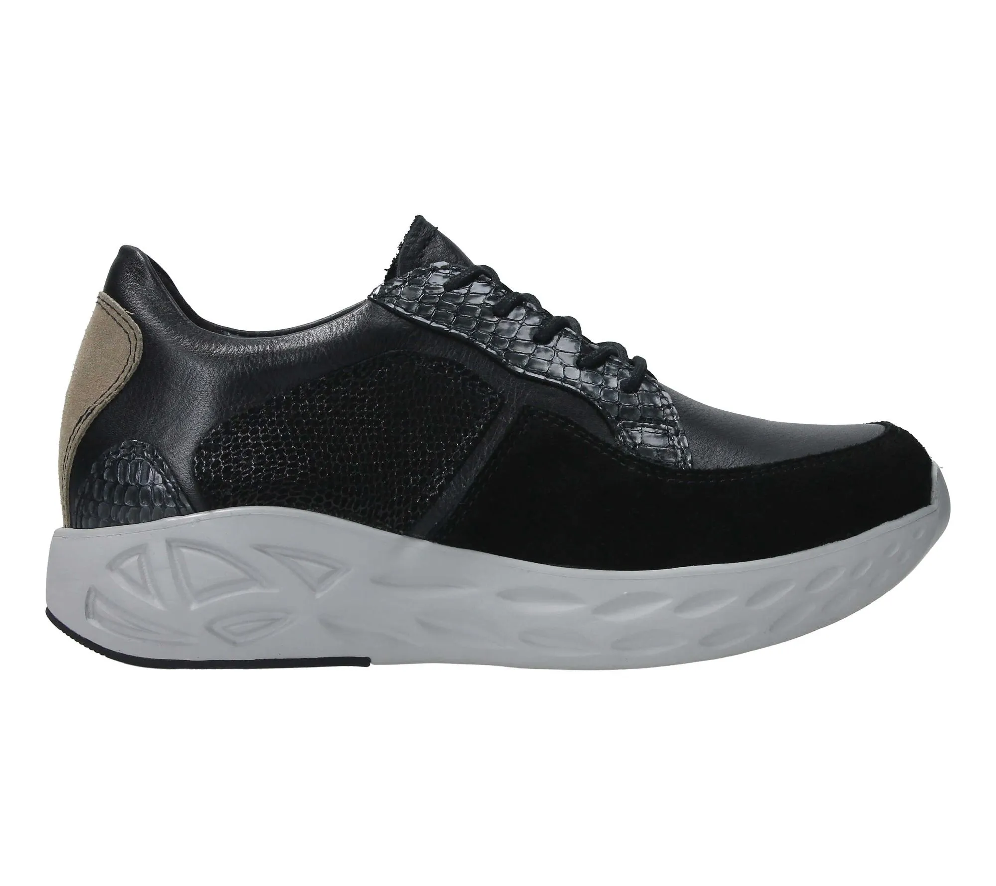 Wolky Leather Lace Up Fashion Sneaker- Bounce