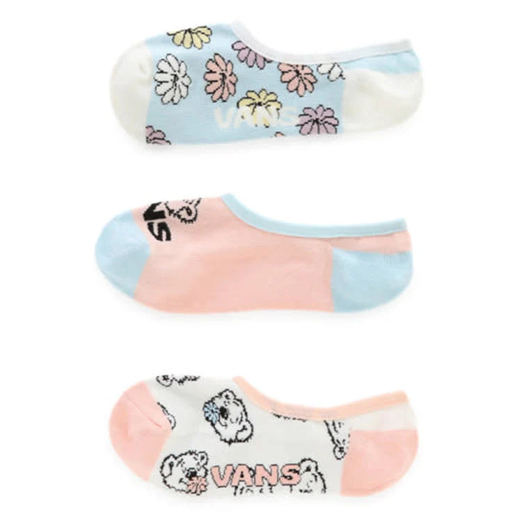 Women's Bear Friends Canoodle No-Show Socks (3 Pack)