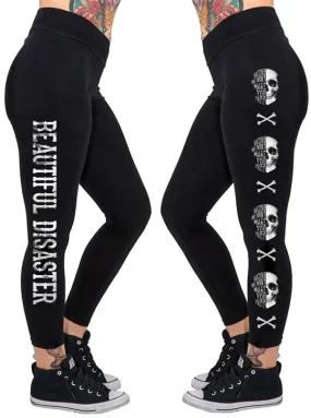 Women's Hating Me Skull Leggings