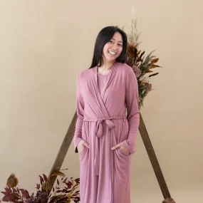 Women’s Lounge Robe in Dusty Rose